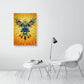 Großer DIN A1 Kunstdruck mit abstraktem Adler Motiv als Raum Dekoration