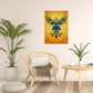 Large fine art print showing an abstract colourful eagle illustration by Seraphine Arts